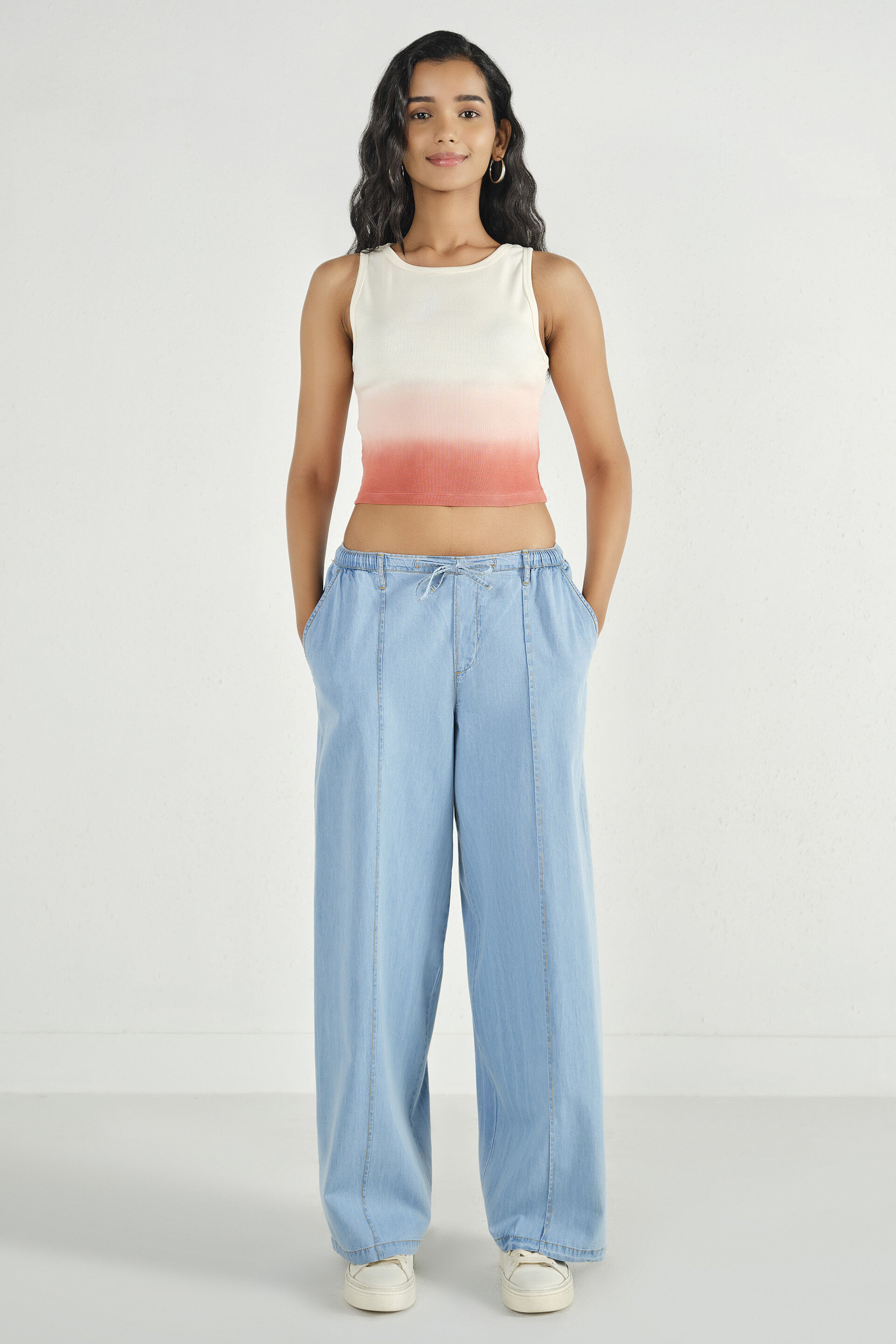 Mid Blue Denim Pants, Midnight Blue, image 2